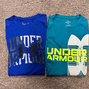 Under Armour Boys’ Short Sleeve Tech Tees, Set of 2, Size L